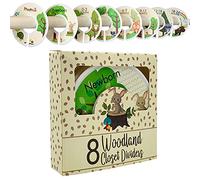 ToddleBee Baby Closet Dividers for Baby Clothes | Woodland Animals Nursery Organizer | Unisex Baby Clothing Size Preemie Newborn Infant to 24 Months | 8 Piece Gift Set