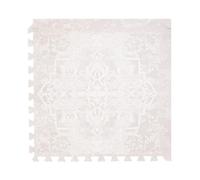 Toddlekind Playmat - Premium Foam Playmat 4 x 6 feet 6 Tile Extra Thick Foam Floor Puzzle Mat for Babies/Toddlers Stylish Non-Toxic Odorless. Perfect for Tummy Time Crawling and Play. 0m+ (Off White)