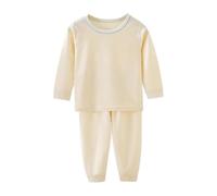 Toddler 2 Piece Long Sleeve Cotton Set Long Cotton Neck Sleep Top & Elastic Cuff Pants Soft A Class Baby Loungewear for All Seasons Heart Pant Toddler (Blue, 12-18 Months)