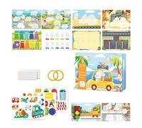Toddler Activity Book - Quiet Activity Books, Fine Motor Skills Learning Sensory Toys, Interactive Books For Babies | For Car Airplane Restaurant Stroller High Chair Home Schools Kindergarten Birthday
