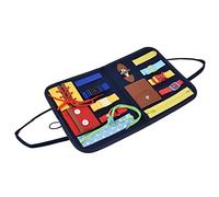 Toddler Activity Book, Sensory Toys Educational Sensory Board, Baby Activity Board, Intelligence Development Toy with Soft Wool Knit Baby Busy for Parent Child Communication (C)