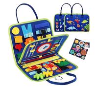 Toddler Activity Book - Soft Felt Toy, Learning Board, Kids Puzzle | Compact Sensory Play Binder with Hands-On Features, Motor Development for Preschoolers, Road Trip Amusement, Skills Training, Early