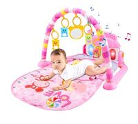 Toddler Activity Gym, Gyms Toddler Play Mats, 5 in-1 Extra-Large Gym with Colorful Toys Music Light, Non-Slip Play Mat, Piano Tummy Time Activity Mat, Early Sensory Exploration for3-12 Month
