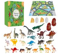 Toddler Advent Calendar 2025, 24 Days Christmas Countdown Calendar Dinosaurs Figurines with Map, Eudcational Parent-Child Interaction Toys for Xmas Party Supplies (Style 2)