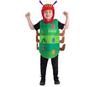 Smiffys Official The Very Hungry Caterpillar Costume for Children, Licensed Storybook Fancy Dress with Easy Wear Tabard & Separate Character Hood, Unisex Kids Costume, World Book Day Age 1-2