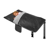 Toddler Airplane Bed, Airplane Seat Extender for Kids with Blanket, Portable Travel Sleeper with Plush Flannel & Storage Bag, Black, 31.5x18in, Toddler Seat