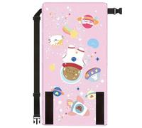 Toddler Airplane Bed Cartoon Space Pattern Oxford Cloth Airplane Seat Extender for Kids Portable Foot Rest for Flights Kids Travel Essentials, Style 2