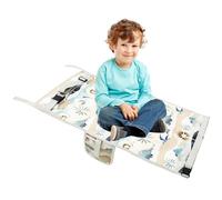 Toddler Airplane Bed Kids Airplane Seat ExtenderToddler Plane Bed Portable Foot Hammock for Flying Long Flight Travel Essentials(Dinosaur)