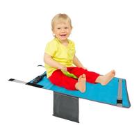 Toddler Airplane Bed - Toddler Airplane Seat Extender Aeroplane Bed for Children Portable Foot Hammock for Kids Baby Plane Travel Essentials to Lie Down Rest on Plane (Blue)