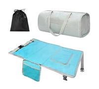 Toddler Airplane Bed Toddler Bed Foot Rest for Airplane Travel Flyaway Foldable Organizer Duffel Bag Baby Sleeping Mat for Children Preschoolers Girls Boys Women