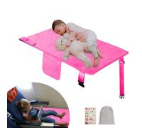 Toddler Airplane Bed, Travel Essentials for Kis, Upgraded Airplane Seat Extender, Airplane Must Haves for Kids, Pink