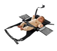 Toddler Airplane Seat Extender Foldable Baby Airplane Bed Two Additional Side Mesh Pockets for Babies Aged 1-12 Months Children Portable Foot Hammock Kids Plane Travel Essentials 75x40cm(black)