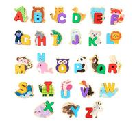 Toddler Alphabet Puzzle | Wood Animal Brain Teasers Toy | Educational Fine Motor Cognitive Skills Learning Puzzle for Kids 3+ Years Old Preschool Indoor Travel Classroom Road Trip
