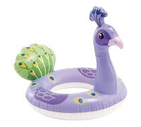 Toddler Animal Swim Ring Inflatable Pool Float for Kids Age 3-6 - Unicorn Peacock Dinosaur Designs - Children’s Swimming Ring Water Float Toy for Pool Beach Garden Summer Water Play (Peacock)