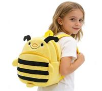 Toddler Animals Backpack, Nursery Kids Cute Bee Plush Furry Backpack, 3D Cute Animal Cartoon backpack School Bag, Baby Preschool Rucksack