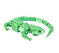 Toddler Arts And Crafts Storage 5 Inch 3D Printed Animal Toys Collection | Articulated Dinosaur Elephant & Models With Movable Joints | Filament Learning Desk | Classroom Arts And (Light Green, B)