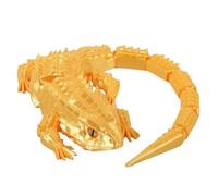 Toddler Arts And Crafts Storage 5 Inch 3D Printed Animal Toys Collection | Articulated Dinosaur Elephant & Models With Movable Joints | Filament Learning Desk | Classroom Arts And Crafts (Yellow, A)