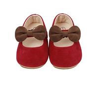 Toddler Athletic Shoes Toddler Kids Infant Girls Soild Colour Bowknot Princress Shoes Soft Sole The Floor Barefoot Non Slip First Walkers Prewalker Shoes Boy Shoe (20230707E-Red, 12-18 Months)
