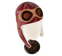 Toddler Aviator Hat PU Leather Pilot Cap with Earflaps 19.7-20.5 in Head Circumference Winter Warm Baby Boys Girls Photography Costume Beanie (UK, Age, One Size, Standard, Red)