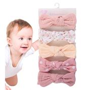 Toddler Baby Bows and Headbands, Baby Girls Bows | Head Basques,7.1x1.4 Inch Hair Bands with Knot, Elastic Head Wrap Accessories for Daily Wear