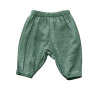 Toddler Baby Boy Girl Cotton Linen Harem Pants Elastic Basic Joggers Pants Long Bloomers Infant Summer Fall Clothes Casual Joggers Boys Baby (Army Green, 2-3 Years)