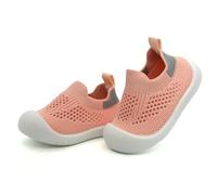 Toddler Baby First Walking Shoes Non-Skid Infant Sneakers Breathable Knitted Mesh Boy & Girls Tennis Shoes Slip-on Soft Sole Indoor Floor Slippers