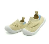 Toddler Baby First Walking Shoes Non-Skid Infant Sneakers Breathable Knitted Mesh Boy & Girls Tennis Shoes Slip-on Soft Sole Indoor Floor Slippers