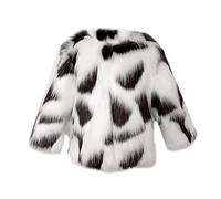 Toddler Baby Girls Shaggy Faux Fur Coat Jacket Fuzzy Cute Warm Winter Kids Clothes Fluffy Thick Outerwear Tops Kids Casual Fashion Jackets (Black, 3-4 Years)