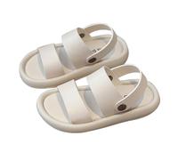 Toddler Baby Little Kid Girl Sandals Ankle Strap Square Toe Low Heel Bow Flower Dress Shoes Ankle Open Sandals House Slippers Girls Jazz Kids For Party Halloween Cosplay (Beige,10)