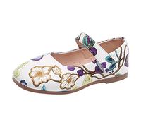 Toddler Baby Little Kid Girl Sandals Flats Mary Jane Dance Party Cosplay Shoes Girls Sandals Pearls Flowers Duck Slippers Shoes 6-12 Months White Size 7 For Beach Patio & Shower (Purple,6)