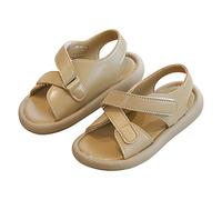Toddler Baby Little Kid Girl Sandals Queen Dress Up Shoes Girls Pink Daisy Print Sandal Funny Slippers School Black Sandals Size 7 With Adjustable Back Strap & Anti-Slip Sole (Khaki,3)