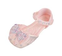 Toddler Baby Little Kid Girl Sandals Wedding Party Shoes For Kid/Big Toddlers Sequin Sweet Bows Sandals Slippers Kids Girls Jazz Brown Halloween Cosplay Summer Autumn (Pink,12.5)