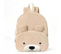 Toddler Backpack - Backpack Custom Embroidered Name - Soft And Comfortable Easy To Wash For Boys Girls Kids Travel Work (Khaki Bear)