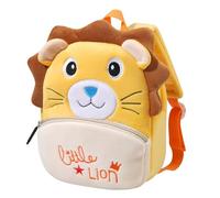 Toddler Backpack Boys, ChaseChic Personalized 3D Plush Sunflower Lion Backpack, Mini Soft Baby School Bag Daycare Backpack with Safety Chest Buckle for 1-3 Years Old (Yellow)