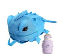 Toddler Backpack,Cartoon Backpack - 3D Cartoon Small Backpack for Kids - Creative 3D Animal Toddler School Backpack Shark Bag for 1-5 Years, Kids, Kids, Boys, the light blue, se beskrivning