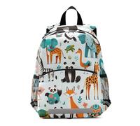 Toddler Backpack for Boys Girls, Animals Zoo Kids School Bag Small Kindergarten Backpacks 3-6 Years, Medium