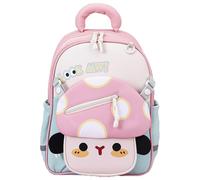 Toddler Backpack for Boys & Girls, Cute Mushroom Kids Rucksack Kindergarten Preschool School Bag, Lightweight & Water Resistent Baby Nursery Bag with Chest Buckle (Pink)