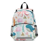 Toddler Backpack for Boys Girls, Cute Sea Creatures Small Little Kid's Backpacks Travel Backpack 3-6 Years, Medium