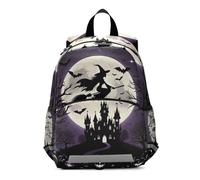 Toddler Backpack for Boys Girls, Halloween Witch Pumpkin Funny Kids School Backpacks Mini Kindergarten Backpacks 3-6 Years Medium