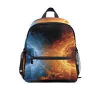 Toddler Backpack for Boys Girls Vortexes Ice and Fire