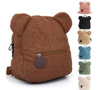 Toddler Backpack for Girls Boys Rucksack, Kids Teddy Plush Backpack Children's Mini School Rucksack, Cute Small School Bag for Travel Kindergarten Elementary Preschool