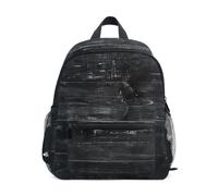 Toddler Backpack for Girls Boys, Rustic Wood Black Little Kid's Backpack, Rustic Wood Black 1, M, Cool Soccer Print Backpacks