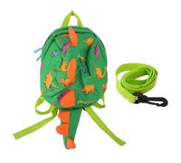 Toddler Backpack Some People Backpack with Leash Cute Cartoon Design Security and Anti Lost for Babies Oxford Cloth (Green)
