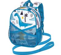 Toddler Backpack with Leash, 9.5" Baby Boys Dinosaur Safety Harness Leashes Small Bag