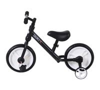 Toddler Balance Bike with Stabalisers - Black - HOMCOM | TJ Hughes
