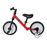 Toddler Balance Bike with Stabalisers - Red - HOMCOM | TJ Hughes