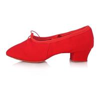 Toddler Ballet Shoes Jazz Dance Shoes Women Girls Salsa Latin Dancing Shoes Practice Ballet Ballroom Tango Shoe Professional Teachers Dance Sneakers(Red,6)