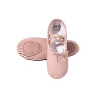 Toddler Ballet Shoes Women Ballet Slippers for Woman Danseuse PU Leather Professional Dancers for Girls Kids Soft Sole Children Toddler Dance Shoes(Lace Up Split Sole,33)