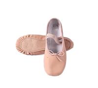 Toddler Ballet Shoes Women Ballet Slippers for Woman Danseuse PU Leather Professional Dancers for Girls Kids Soft Sole Children Toddler Dance Shoes(Lace Up Full Sole,37)