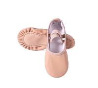 Toddler Ballet Shoes Women Ballet Slippers for Woman Danseuse PU Leather Professional Dancers for Girls Kids Soft Sole Children Toddler Dance Shoes(Free Lace Full Sole,34)